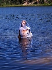 Lory with two fingers in her vagina