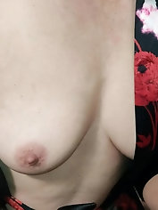 A mature woman with large, attractive breasts