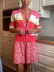 Sensual mature lass is showing off her titties