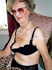 Dissolute older whore in provocative dress