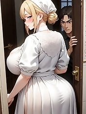 Thicc MILF housewives and holy nuns corrupt and milk innocent in steamy scenes